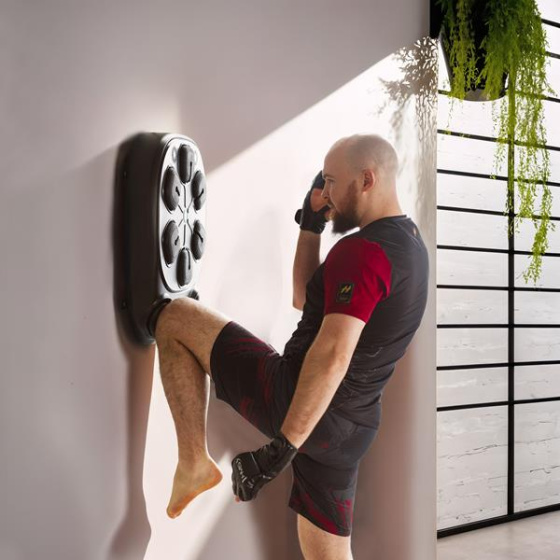 TB10 ELEKTRONICKÝ TRÉNINGOVÝ BOXERSKÝ TERČ S RUKAVICAMI HMS (MUSIC BOXING MACHINE)