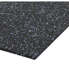 Podlahová guma (deska) SF1050 - 198 x 98 x 0,8 cm, černo-bílo-modrá