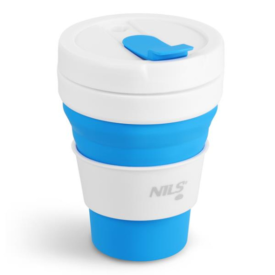 NC4103 MODRÝ SILIKÓNOVÝ SKLADACÍ HRNČEK 475ML NILS CAMP