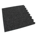 Gumová puzzle podlaha (roh) SF1050 - 95,6 x 95,6 x 1,6 cm, čierno-šedá