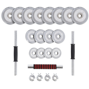 Cinkový set v kufri HMS STC30 2x15 kg, chróm