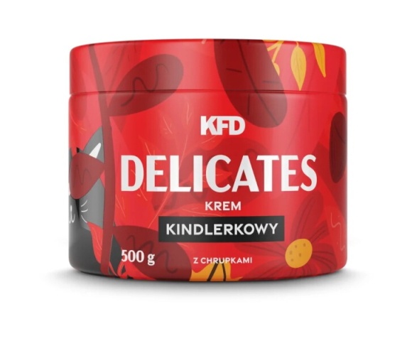 Krém KFD Delicates 500 g s oříškovo-mléčnou příchutí s křupinkami