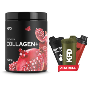 KFD Premium Collagen+ 400 g s příchutí grenadýny + šejkr ZDARMA