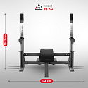 LS6803 BENCHPRESS LAVICA S BEZPEČNOSTNÝMI ZARÁŽKAMI HMS