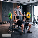 LS6803 BENCHPRESS LAVICA S BEZPEČNOSTNÝMI ZARÁŽKAMI HMS