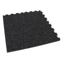 Gumová podlaha puzzle (okraj) SF1050 - 47,8 x 47,8 x 0,8 cm, čierna a biela