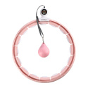 SADA HHM15 RUŽOVÁ + BR163 PLUS SIZE HULA HOOP SO ZÁVAŽIAMI, MAGNETMI A POČÍTADLOM HMS