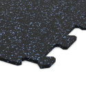 Gumová puzzle podlaha (stred) SF1050 - 47,8 x 47,8 x 0,8 cm, čierna - modrá