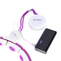 HHM17 BIELA/FIALOVÁ HULA HOOP OBRUČ SO ZÁVAŽÍM, MAGNETY A POČÍTADLOM HMS