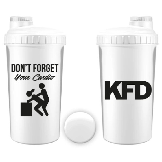 Šejkr KFD bílý - Cardio 700 ml