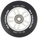 PU 90x24 82A + ABEC 9 ČIERNE MATNÉ KOLIESKA 4KS NILS EXTREME