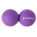 BLC02 FIALOVÁ DVOJITÁ MASÁŽNA LOPTA LACROSSE BALL HMS
