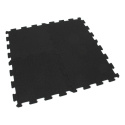 Gumová puzzle podlaha (okraj) Sandwich - 47,8 x 47,8 x 1 cm, čierno-bielo-modro-šedá