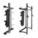 KLT34 SIVÝ SKLADACÍ MULTIFUNKČNÝ POSILŇOVACÍ STOJAN - POWER RACK HMS