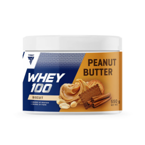 Proteinové arašídové máslo Trec Peanut Butter WHEY 100 s příchutí sušenek 550 g