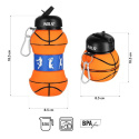 NC4104 BASKETBAL SILIKÓNOVÁ SKLADACIA FĽAŠA 550ML NILS CAMP