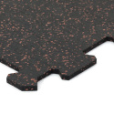 Gumová podlaha puzzle (stred) SF1050 - 47,8 x 47,8 x 0,8 cm, čierno-červená