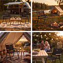 NC4307 ČIERNE SKLADACIE KEMPINGOVÉ KRESLO NILS CAMP
