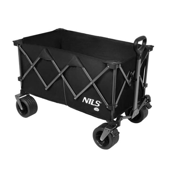 NC2604 XXL ČIERNY KEMPINGOVÝ VOZÍK NILS CAMP