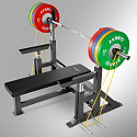 LS6803 BENCHPRESS LAVICA S BEZPEČNOSTNÝMI ZARÁŽKAMI HMS