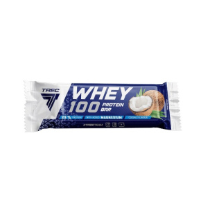 Trec Whey 100 proteinová tyčinka 40g s kokosovou příchutí Trec Whey 100 proteinová tyčinka 40g s kokosovou příchutí