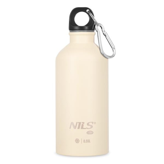 NC3801 BÉŽOVÁ NEREZOVÁ TURISTICKÁ FĽAŠA 550ML NILS CAMP