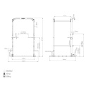 MS-U112 2.0 + MS-W107 2.0 SÚPRAVA POWER RACKU A KLADIEK MARBO